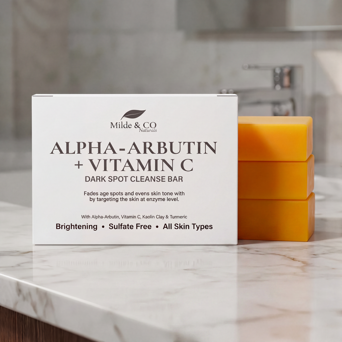 Alpha arbutin + vitamin C brightening bar