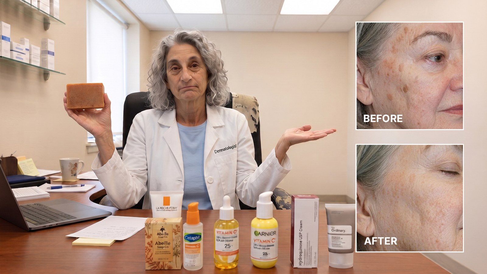 Dr. Rebecca Mills with the five treatments