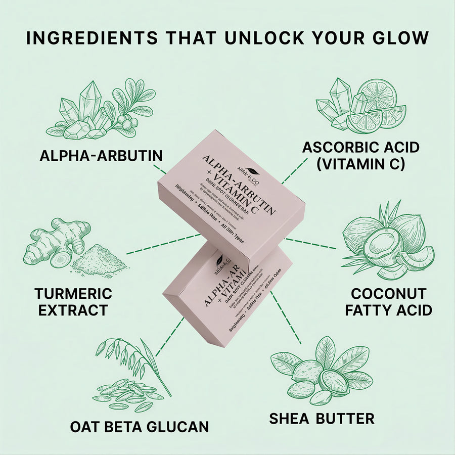 Alpha-Arbutin + Vitamin C Brightening Bar